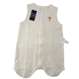 Moimoln Kids Baby Cream Quilted Mushroom Sleep Sack Vest 18-24 months NEW